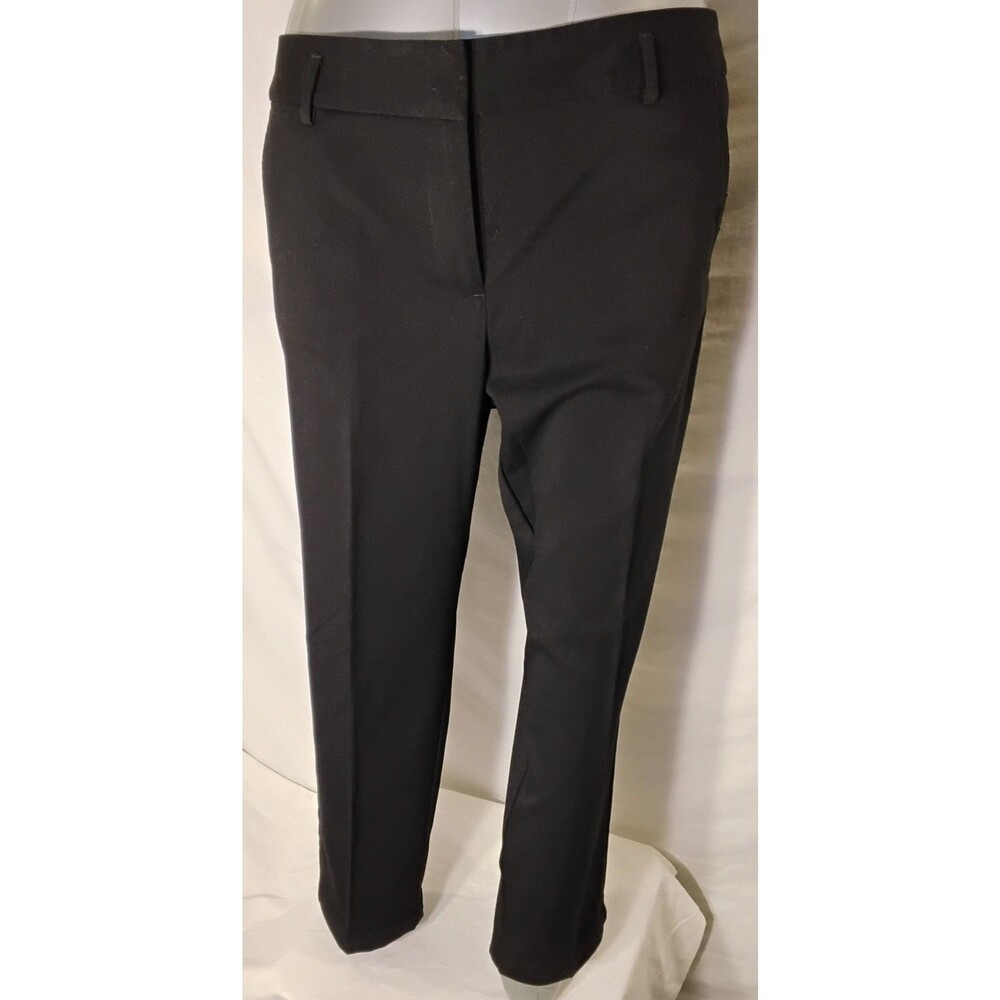 Loft Outlet Women’s Black Linen Look Ankle Pants 14P